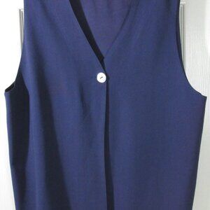 Pre-Owned Talbot's Lined Blue Vest, Large (Workwear Layering Piece)